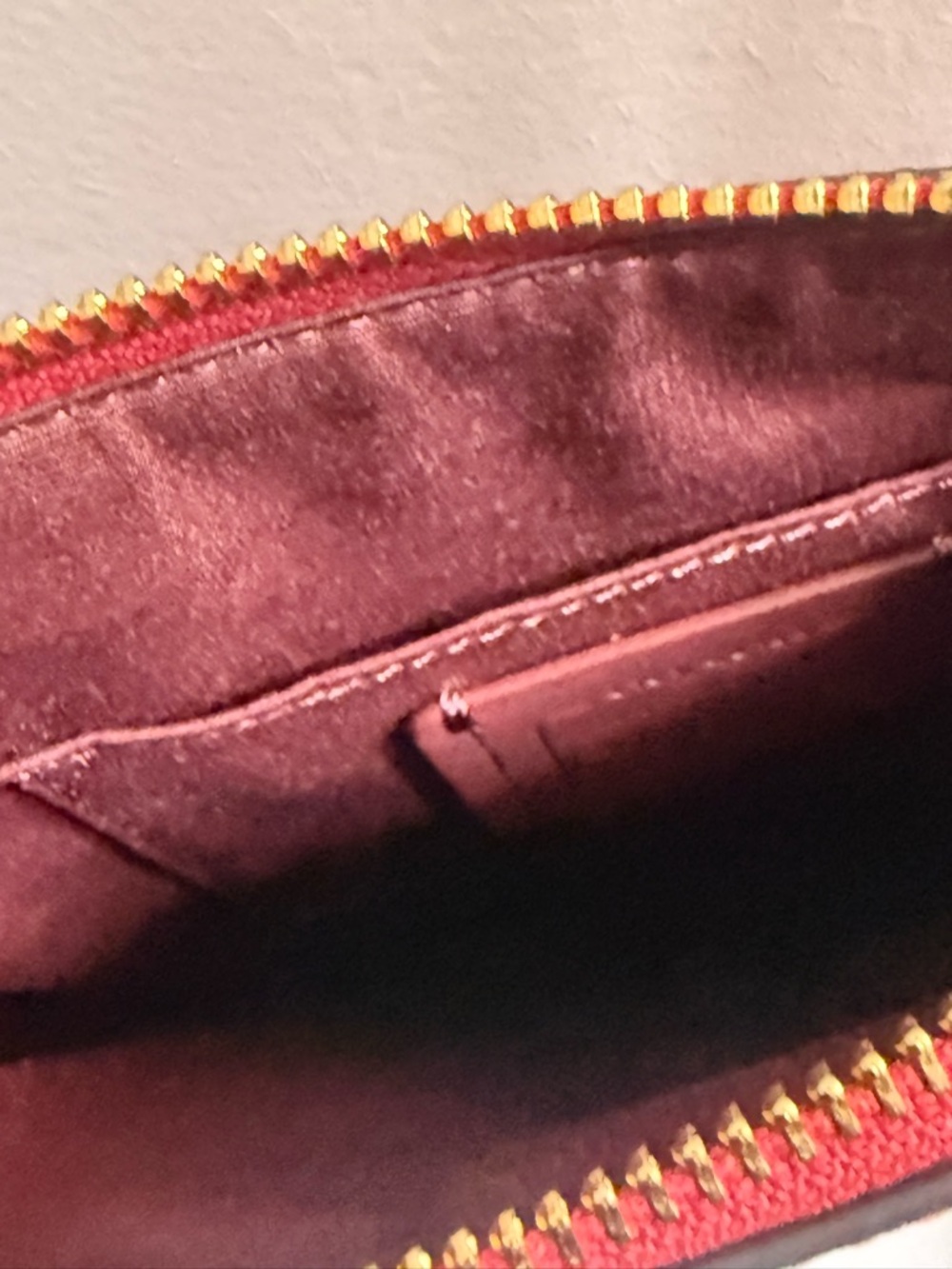 Coach Crossbody Bag in Red with Gold Hardware - Picture 6 of 7